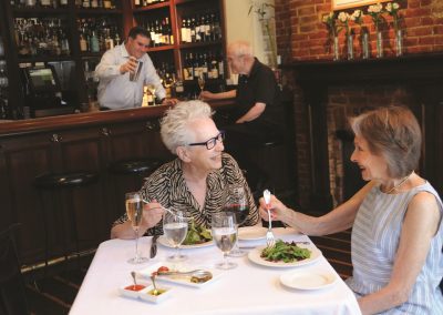 seniors dining in downtown Buffalo, NY